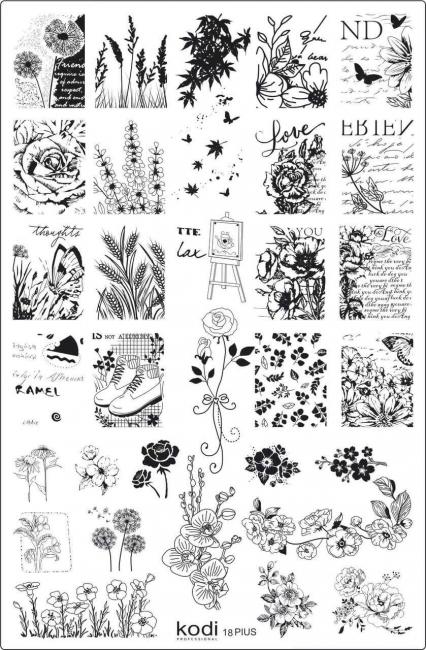 Stamping plate Plus size No. 18 (9.5x14.5 cm)